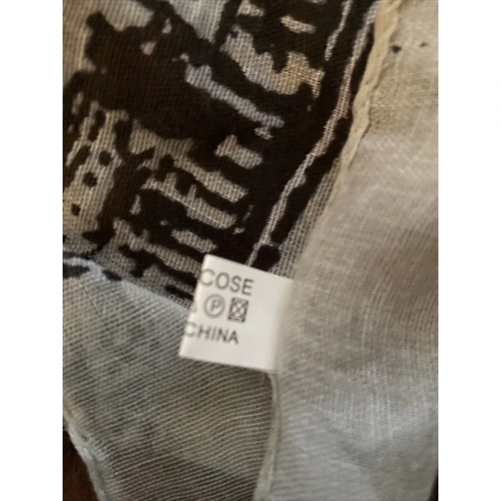 London Scarves‎ Scarf Cream London Souvenir Print Viscose Lightweight British